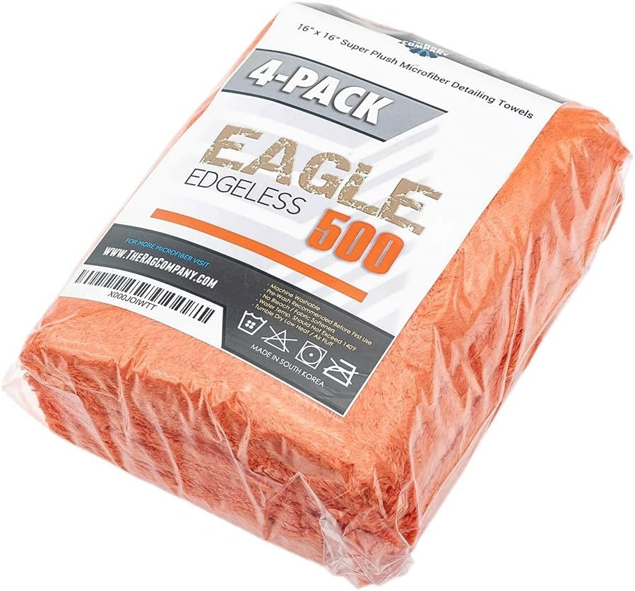 Eagle EDGELESS 500 Microfibre Detailing Towel &ndash; 40CM X 40CM &ndash; 4 Pack image number 2