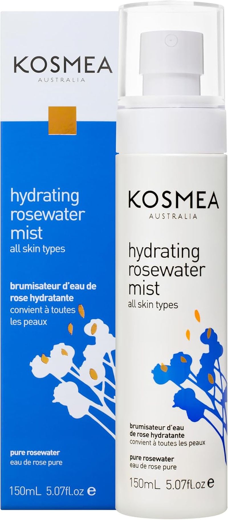 Kosmea Hydrating Rosewater Mist 150Ml - a Refreshing Facial Mist to Assist with Hydration and Toning of the Skin image number 1