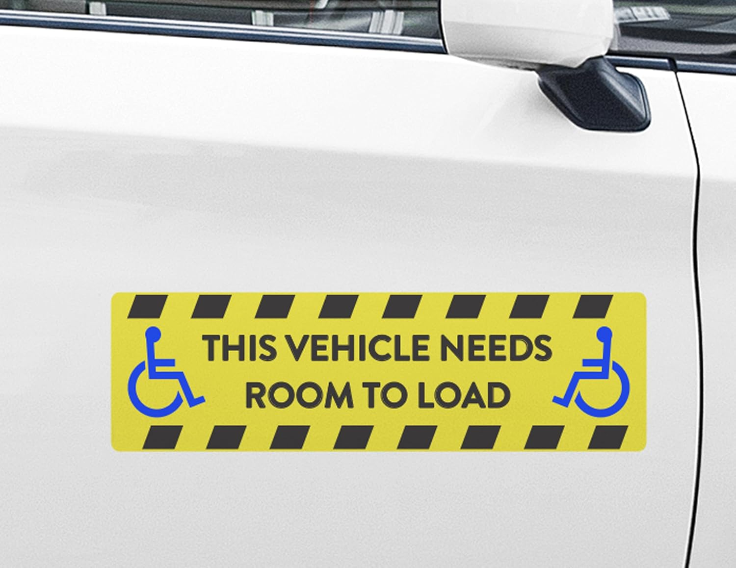 THIS VEHICLE NEEDS ROOM to LOAD Sticker &ndash; 30Cm X 9Cm Handicap Loading Zone Sign Decal | Weatherproof Vinyl | Australian Made Car Van Bus Wheelchair Access Sticker image number 6
