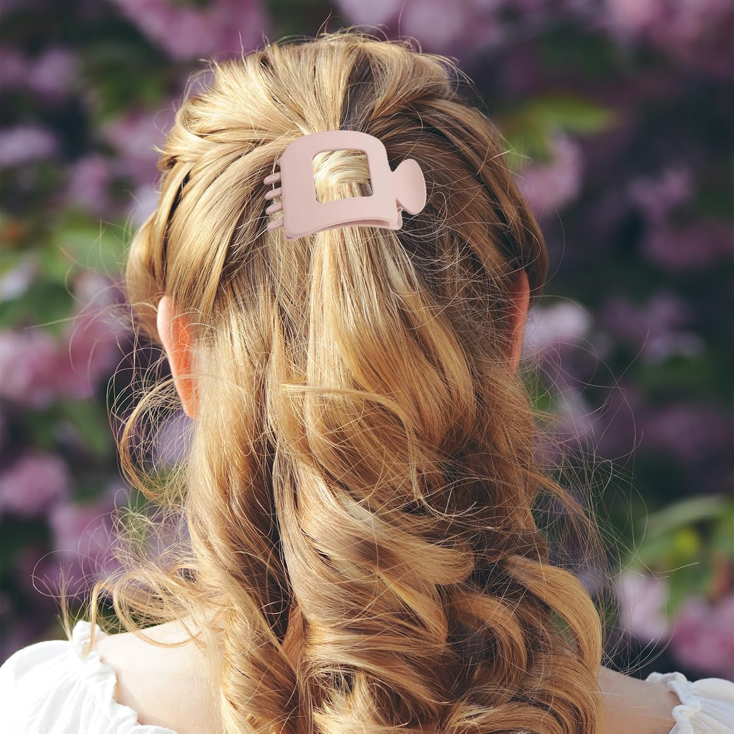 8-Piece Hair Clips Set, Large Duck Beak Hair Clip and Hair Clip, Flat for Women, Girls, Stylists for Driving, Yoga, Work (Neutral Colours) image number 2