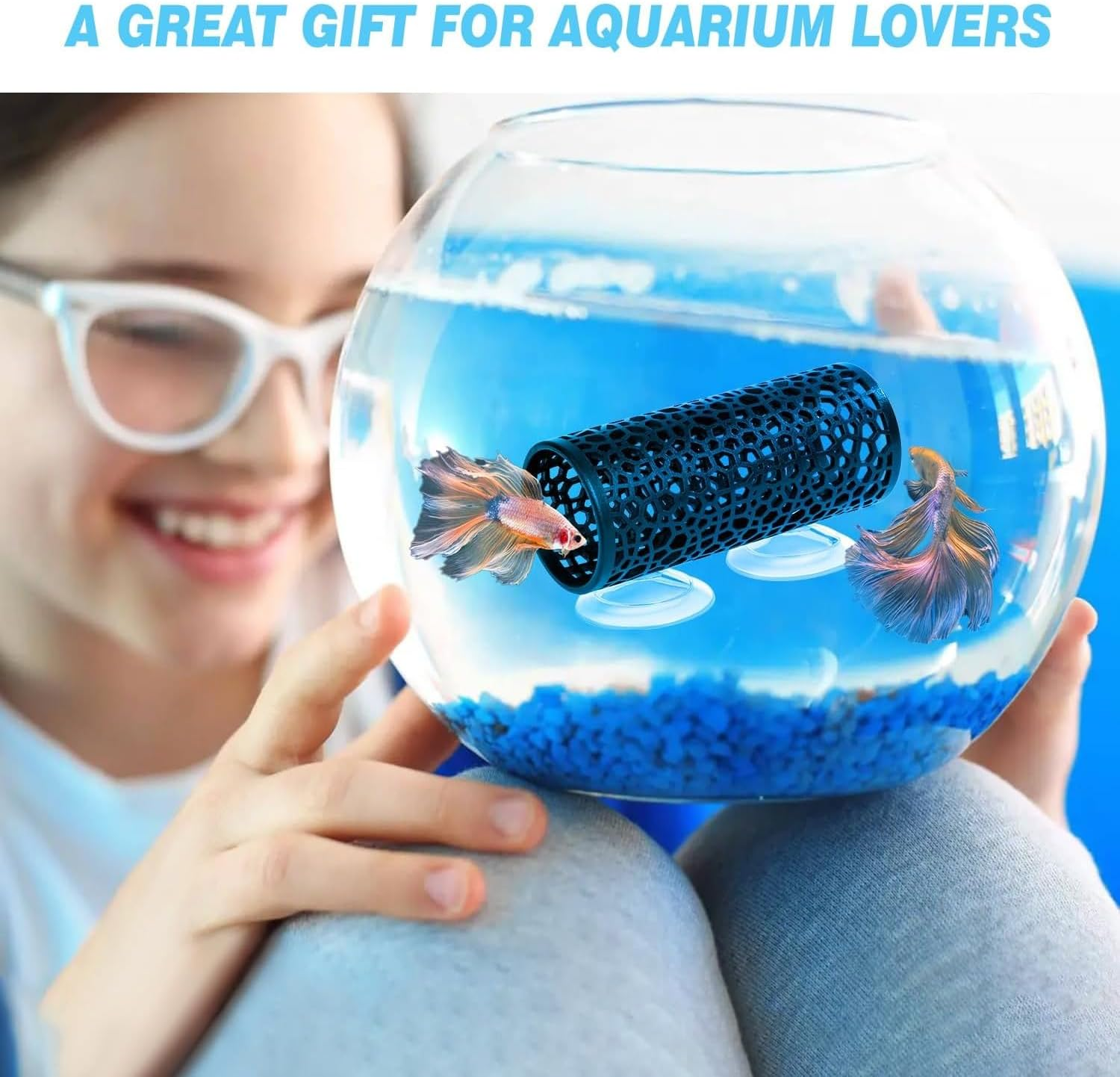 Betta Fish Toys,Betta Tunnel Black,Small Hole Hollow Betta Fish Cave,Safer for Small Fish Shrimp Betta Guppies,Aquarium Decor Fish Tank Accessories Decorations Hideout Tube. image number 4