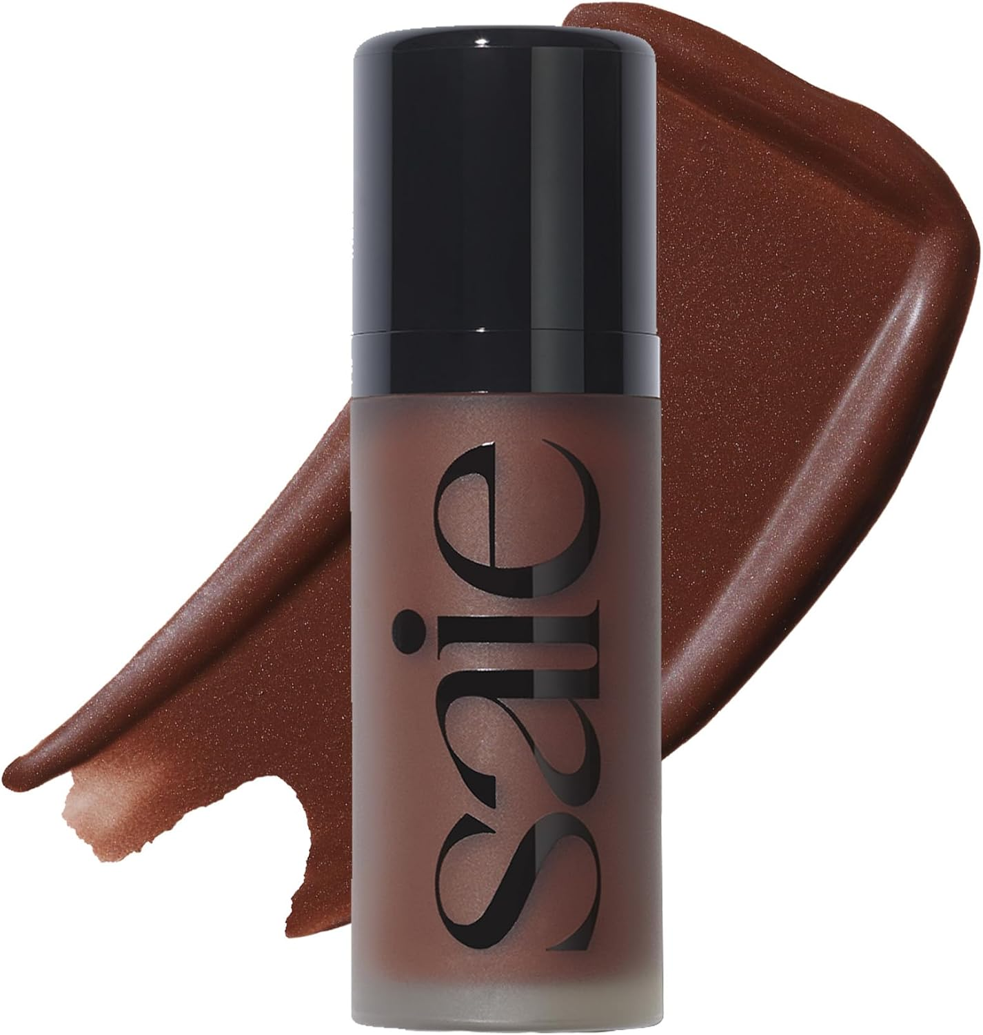 Saie Dew Bronze - Hydrating Liquid Bronzer Stick for a Sun Kissed Glow - Liquid Contour Stick Infused with Nourishing Skin Care Ingredients - Sculpted Face Makeup Essential - Swim (0.4 Oz)
