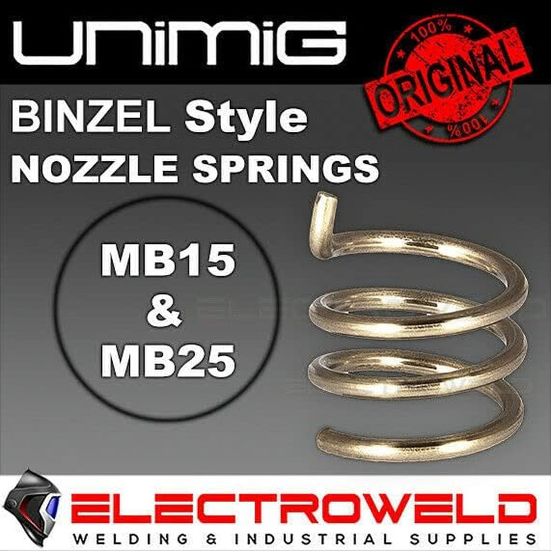 UNIMIG Binzel Style Nozzle Springs MIG Welding Torch Gun (MB15 (BLZ 14/15)|12 X Springs (6 Bags of 2)) image number 1