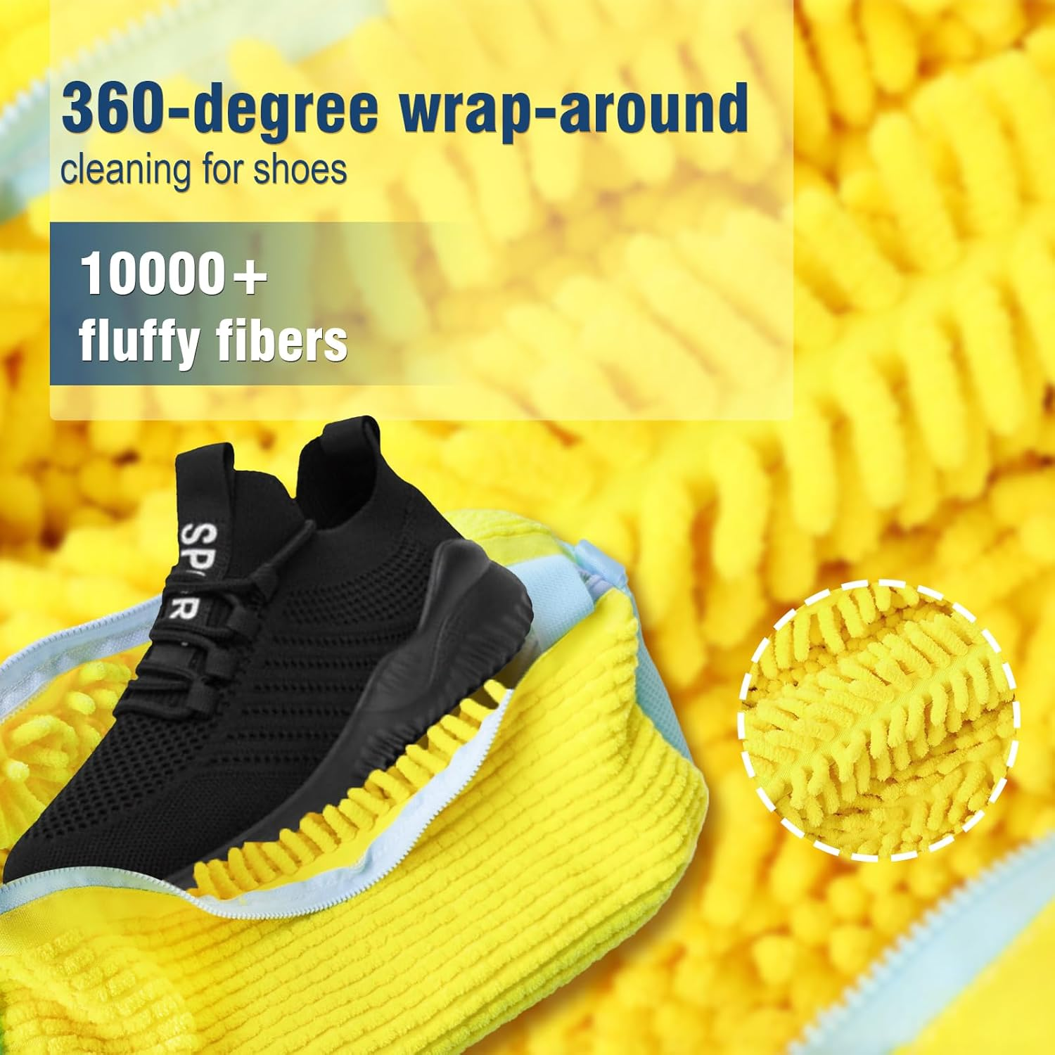 Shoe Washing Bag Laundry Shoe Cleaning Bag Shoe Bag for Washing Machine Trainer Sneaker Wash Bag Reusable with Zipper (1PC)