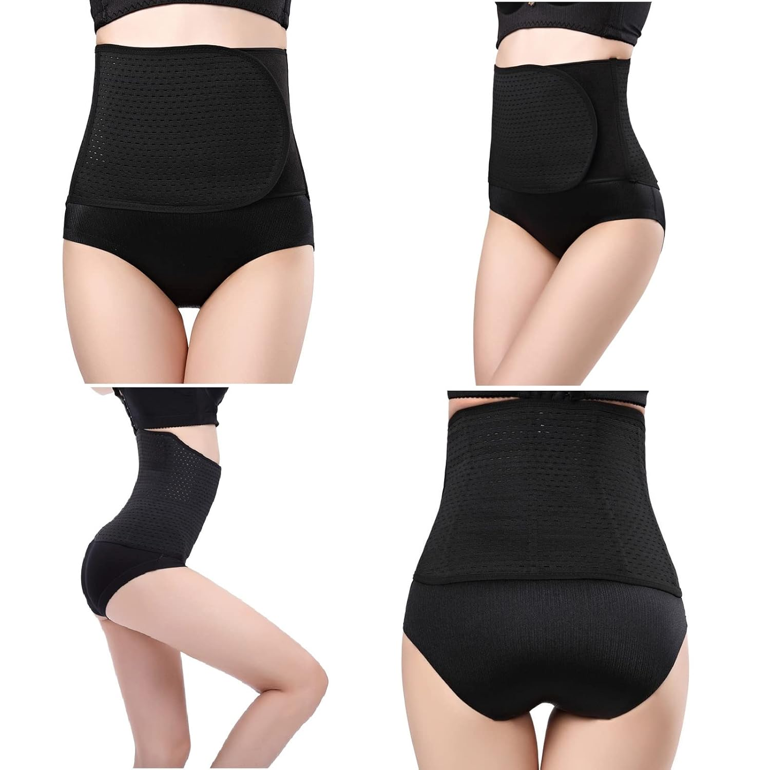 Abdominal Belt after Birth, Postpartum Belt for Women, Cesarean Section Belly Strap, Corset Abdominal Control Women'S Belly Band after Surgery (Black, One Size) image number 5