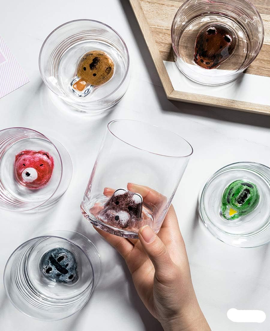 LKMY 460Ml 3D Animal Pet Crystal Glass Bowl, Cute Cat Bowl, Glass Cup, Coffee, Tea, Water Drinking Glasses (Bird) image number 4