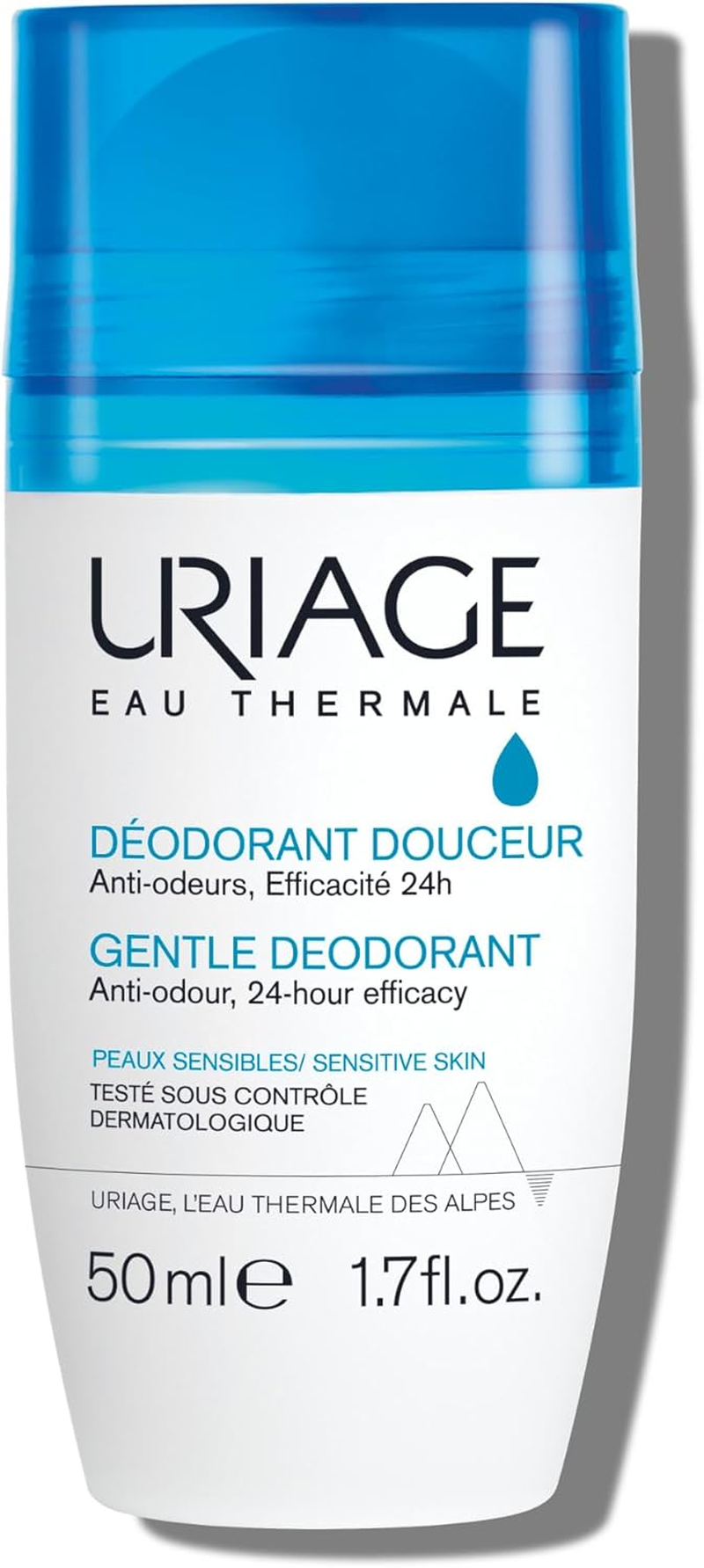 Uriage Gentle Roll-On Deodorant for Sensitive Skin - Odour Protection for 24 Hours - Ultra Fresh Fragrance - Unisex - Wide Roll-On, No White Stains - No Alcohol, No Aluminium Salt - 50 Ml image number 3