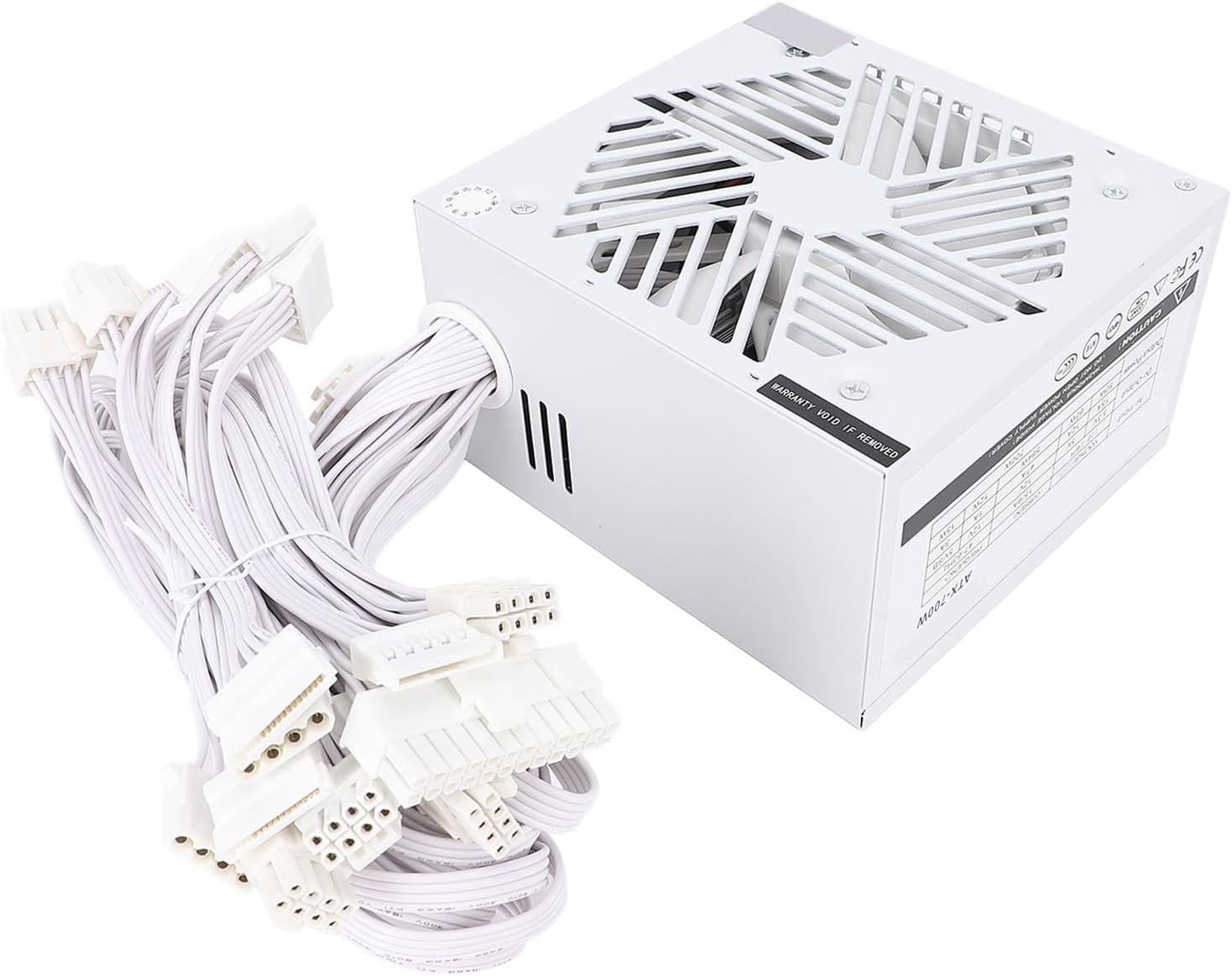 700W Computer ATX Power Supply, 120Mm Fan Intelligent Temperature Control with Multiple Protective Mechanisms, for Desktop PC Gaming Systems image number 2