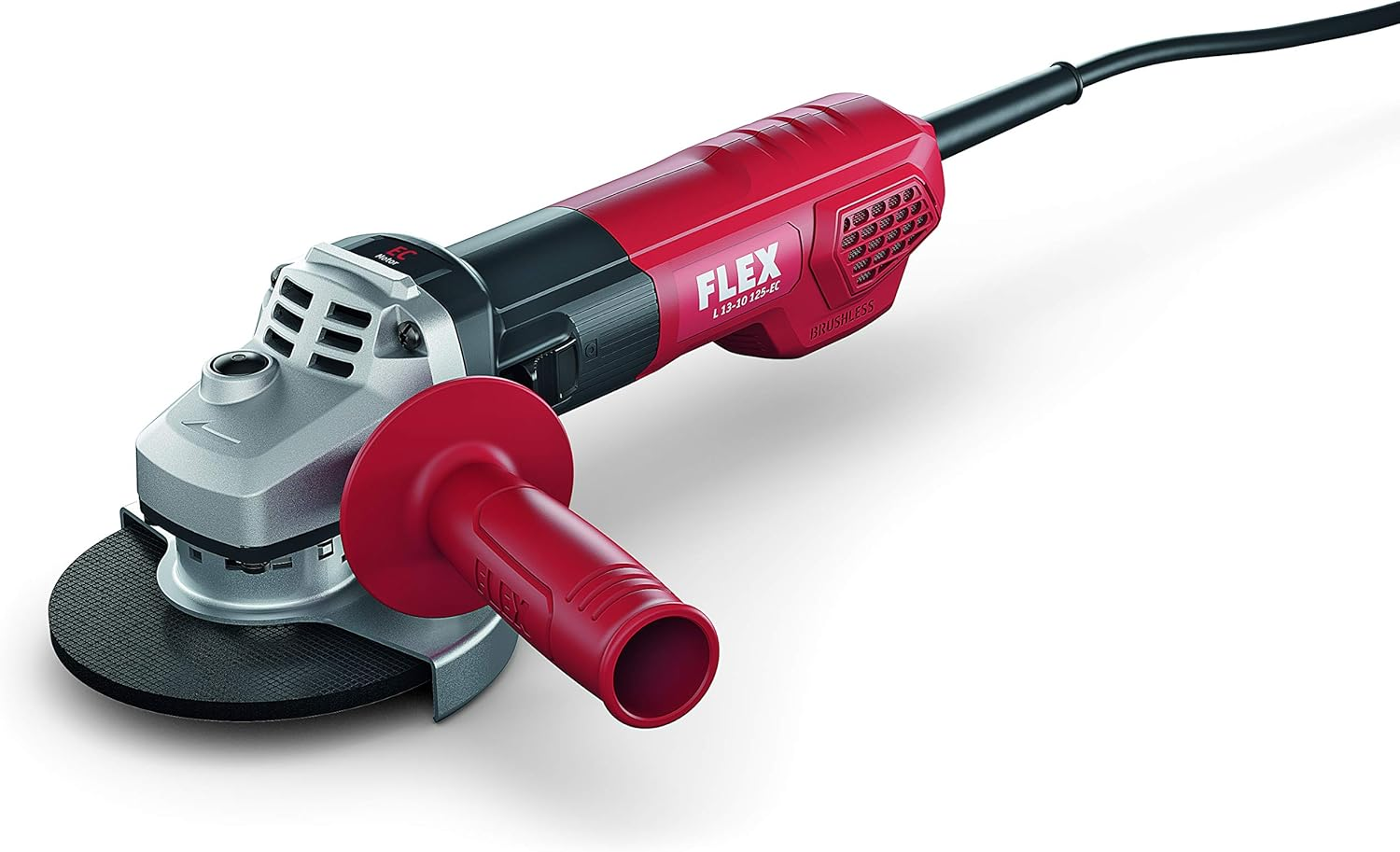 Flex 495255 Angle Grinder L 13-10 125-EC (1300 Watt, Grinder with Additional Handle, Idle Speed 10,000 /Min, Tool Holder M 14, Max. Sanding Body Diameter 125 Mm) image number 1
