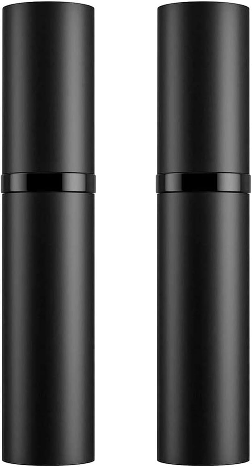 2 PCS Bottom Filling Perfume Subpackage Bottles, 5ML Refillable Spray Bottle, Leakproof Portable Mini Travel Perfume Atomizer with Fine Mist Pump, High-Quality Perfume Mist Dispenser (Black) image number 2