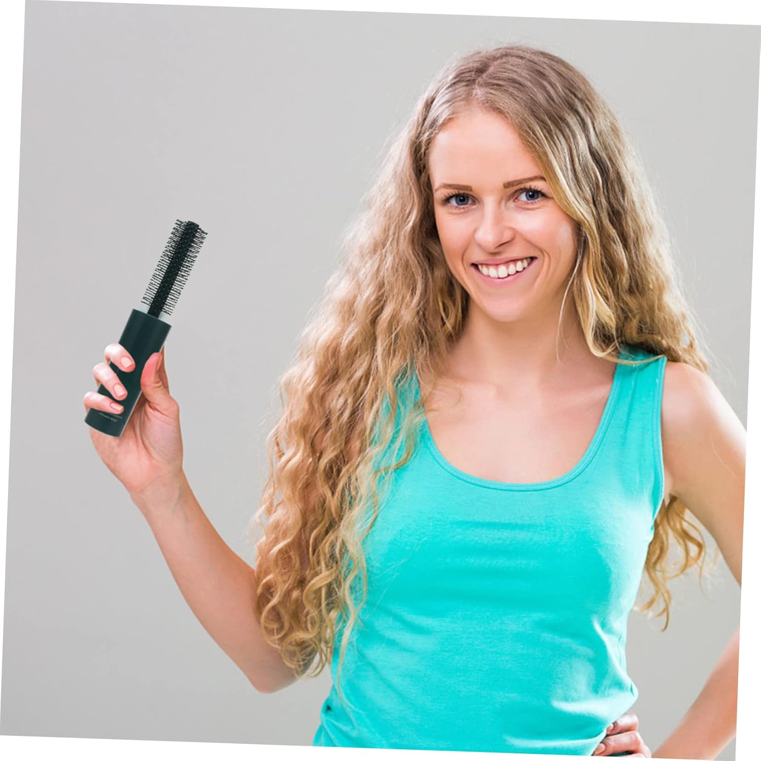 2Pcs Retractable Small Hair Brush for Blow Drying Styling Roller Hairbrush for Women and Curly Hair Compact Travel Hairbrush image number 3