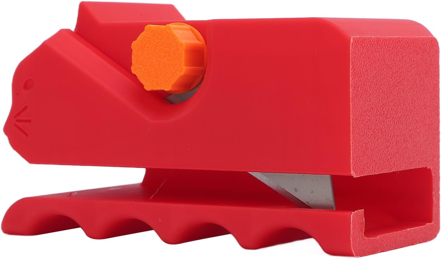 Yanmis Cardboard Cutter for Cat Scratchers, DIY Cardboard Cutter Adjustable Cardboard Strip Cutter Cat Scratching Plate Cutting Tool (Red) image number 4