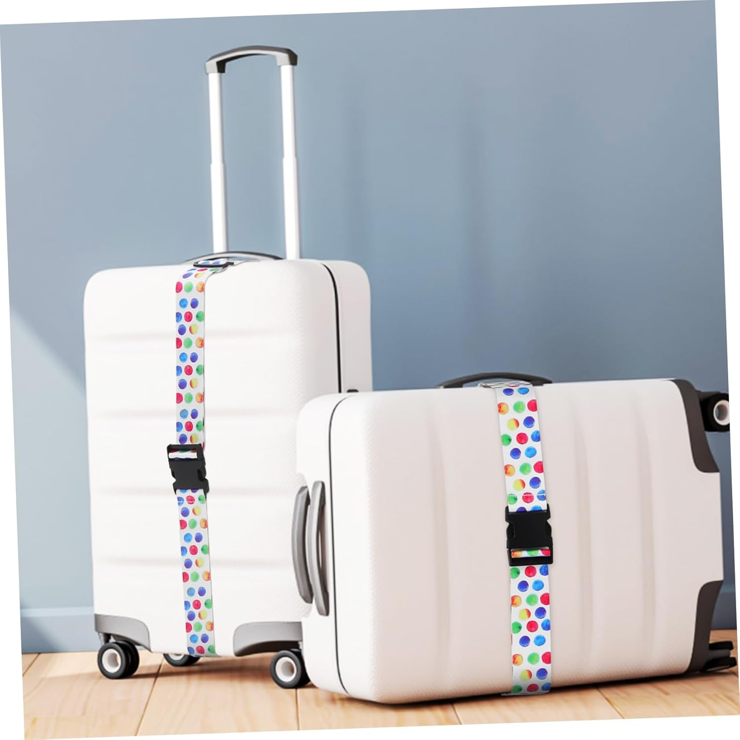 PRETYZOOM Luggage Straps for Suitcases Adjustable Travel Security Straps Lockable Luggage Belts for Travel image number 3