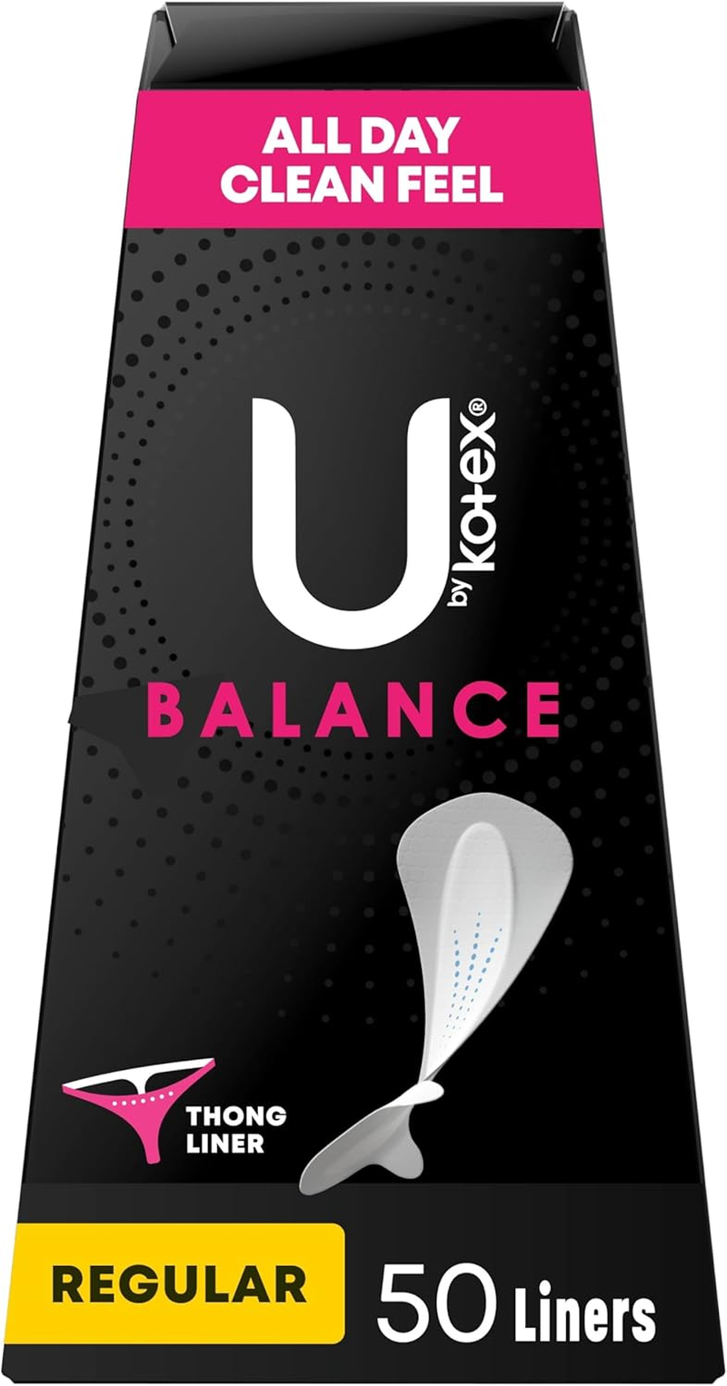 U by Kotex Barely There Thong Panty Liners, 50 Count image number 5