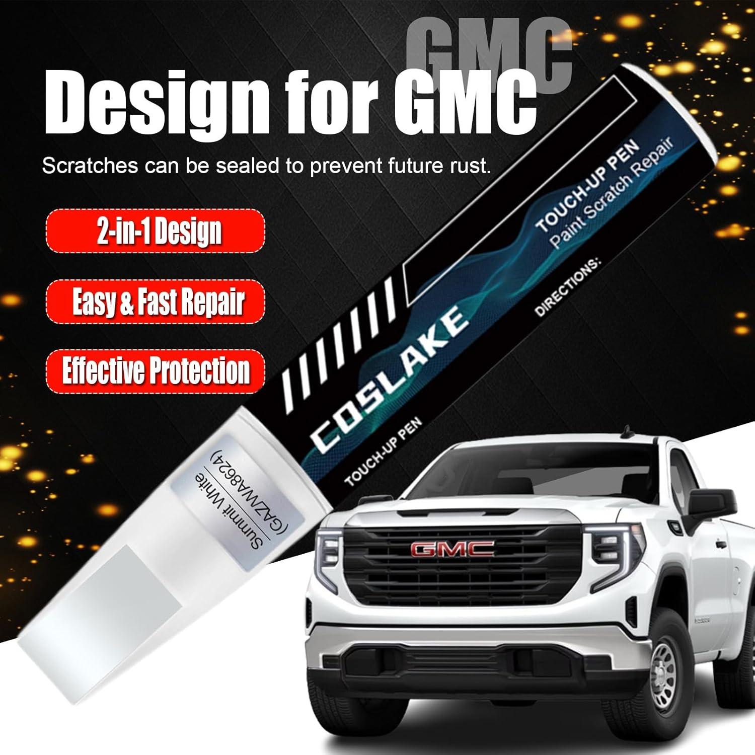 Car Touch up Paint(Volcanic Red Tintcoat(Gnt/Wa170H)) for GMC, Car Paint Scratch Repair Kit, Quick & Easy Solution to Repair, 2 in 1 Scratch Remover Pen with Color-Matched image number 6