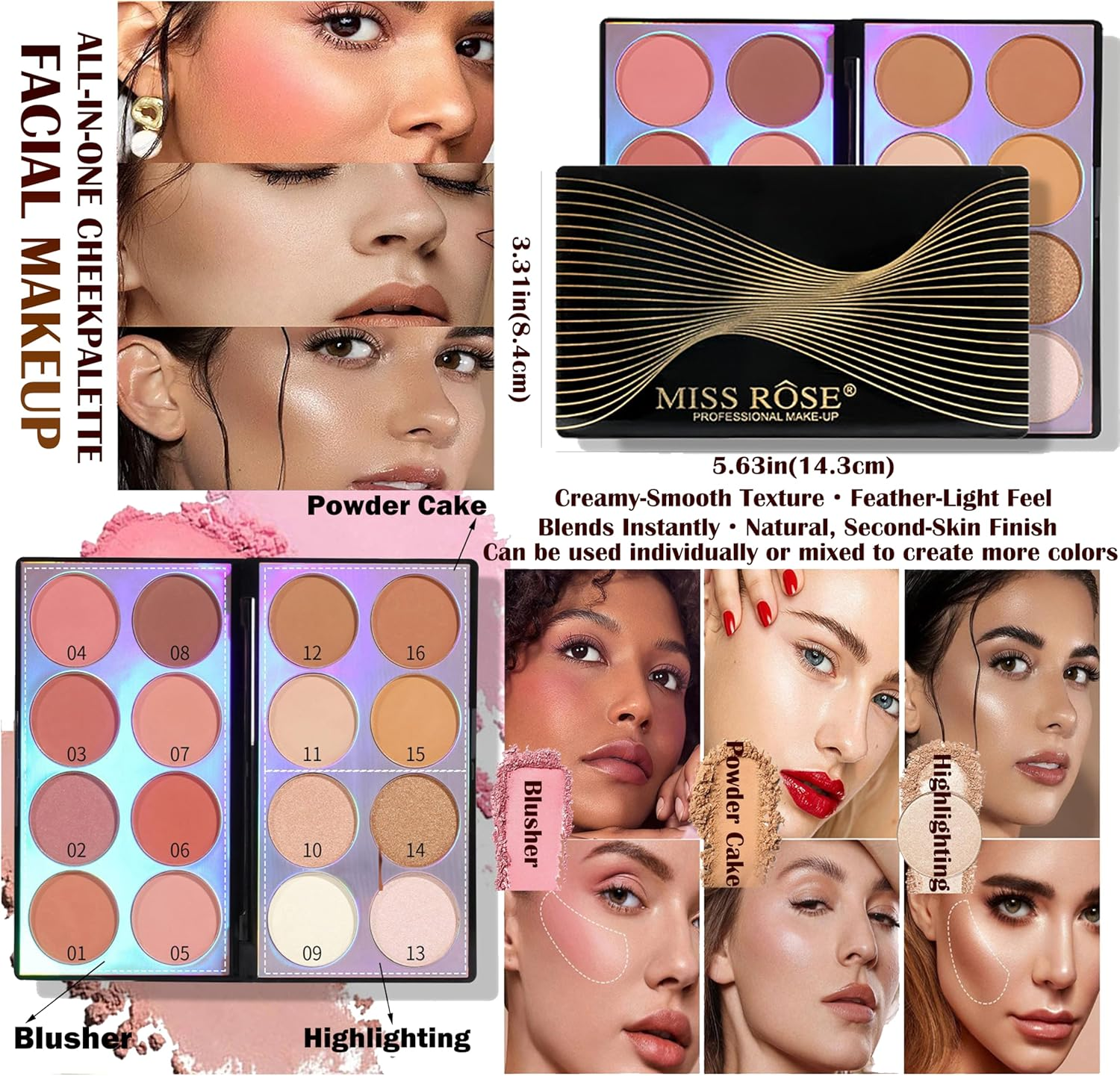 Hoorayeah Makeup Kit - Makeup Sets for Girl - Gift Sets for Women with Eye Shadow Palette, Lipstick image number 1