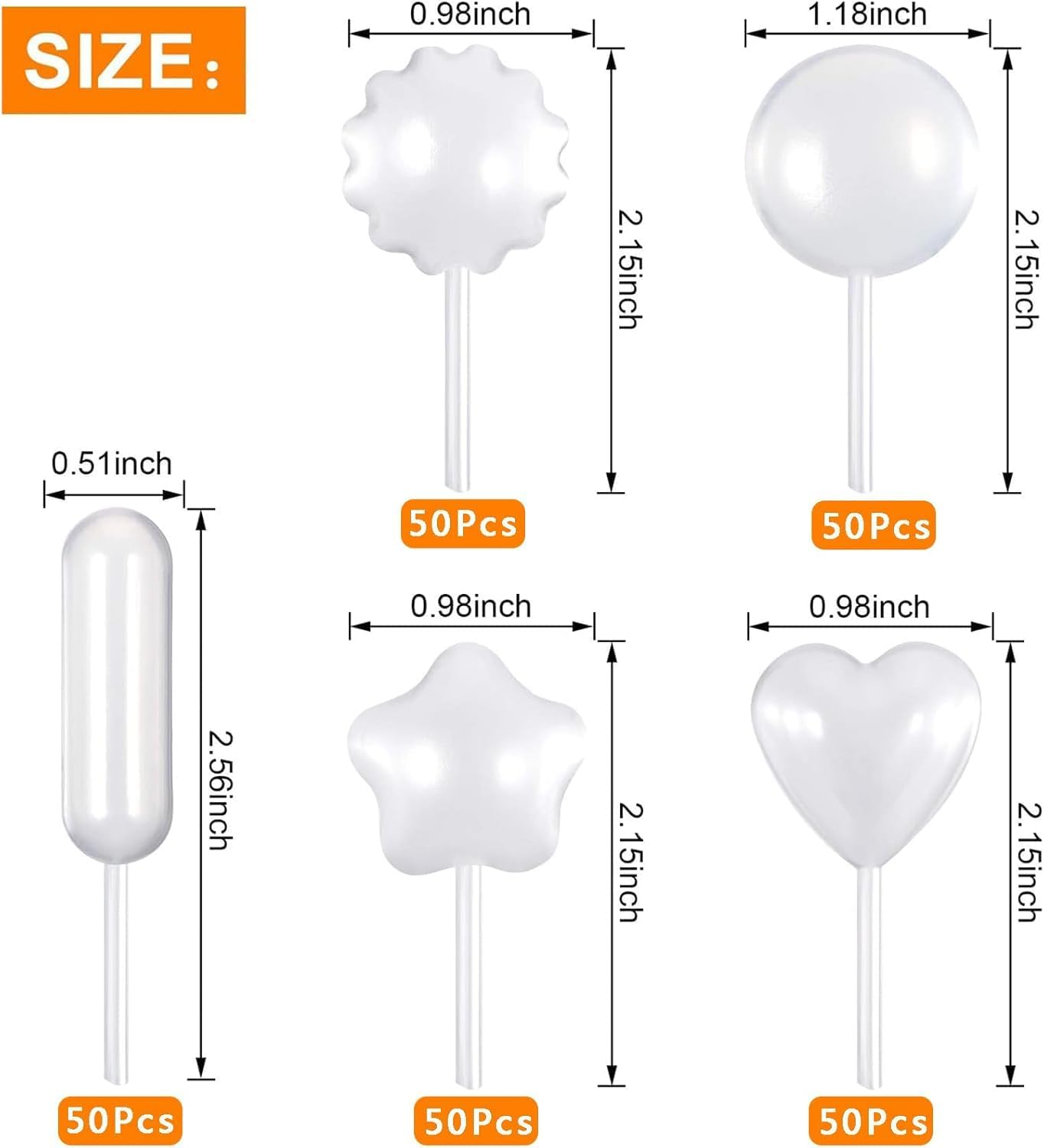250Pcs 4Ml Plastic Pipettes Squeeze Transfer Pipettes Suitable for Chocolate,Cupcakes,Strawberries image number 1