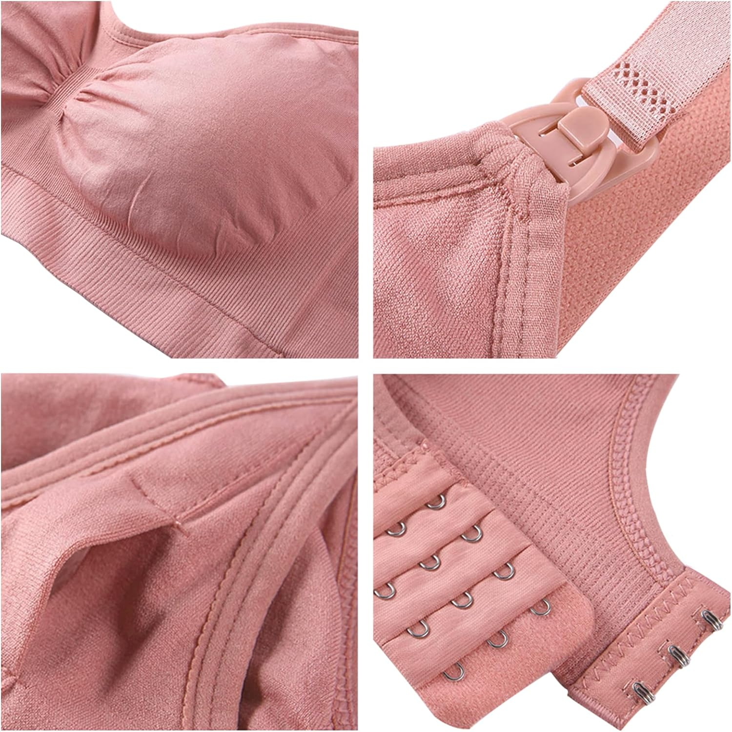 Dress Cici Nursing Bra Wireless - Light Padded Full Coverage Pumping Bras image number 6