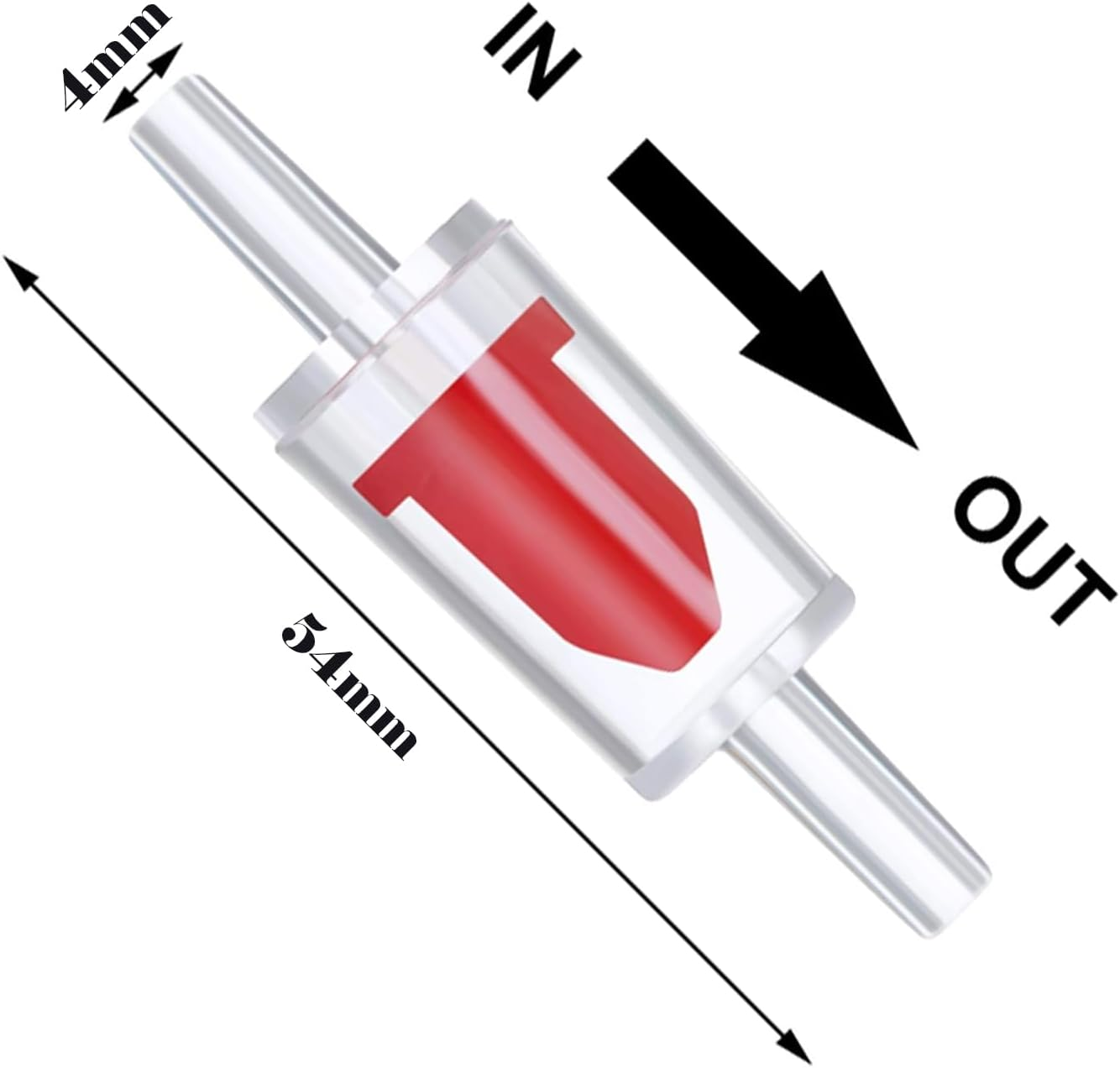 Check Valve Fish Tank Aquarium Air Pump Silicone Non-Return One Way Airline