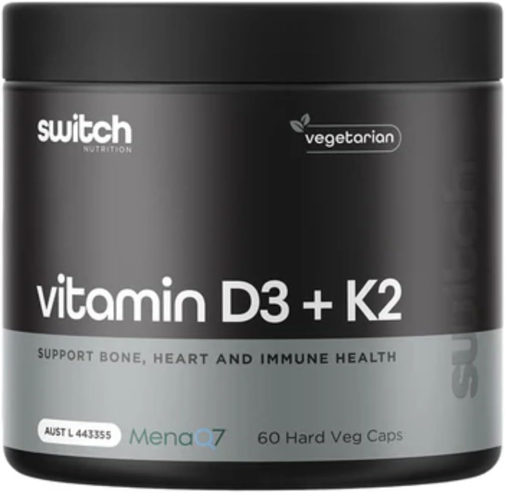 Switch Nutrition Vitamin D3 +K2 60 Capsules image number 2