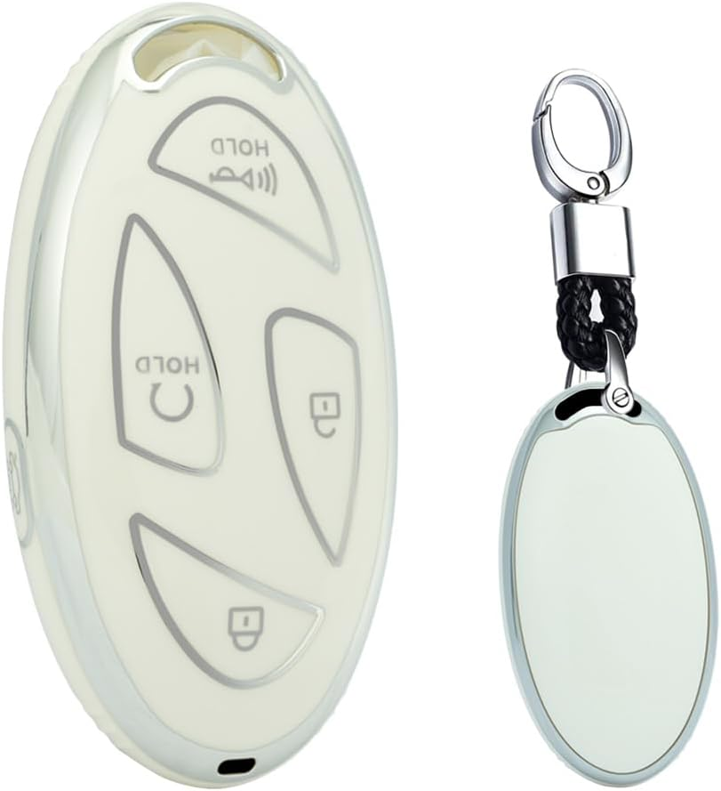 Car Key Fob Cover Case Fit for Hyundai Ioniq 6 Grandeur KONA 2023 Key Protective Cover Keychain Soft TPU Key Holder 5 Button image number 5