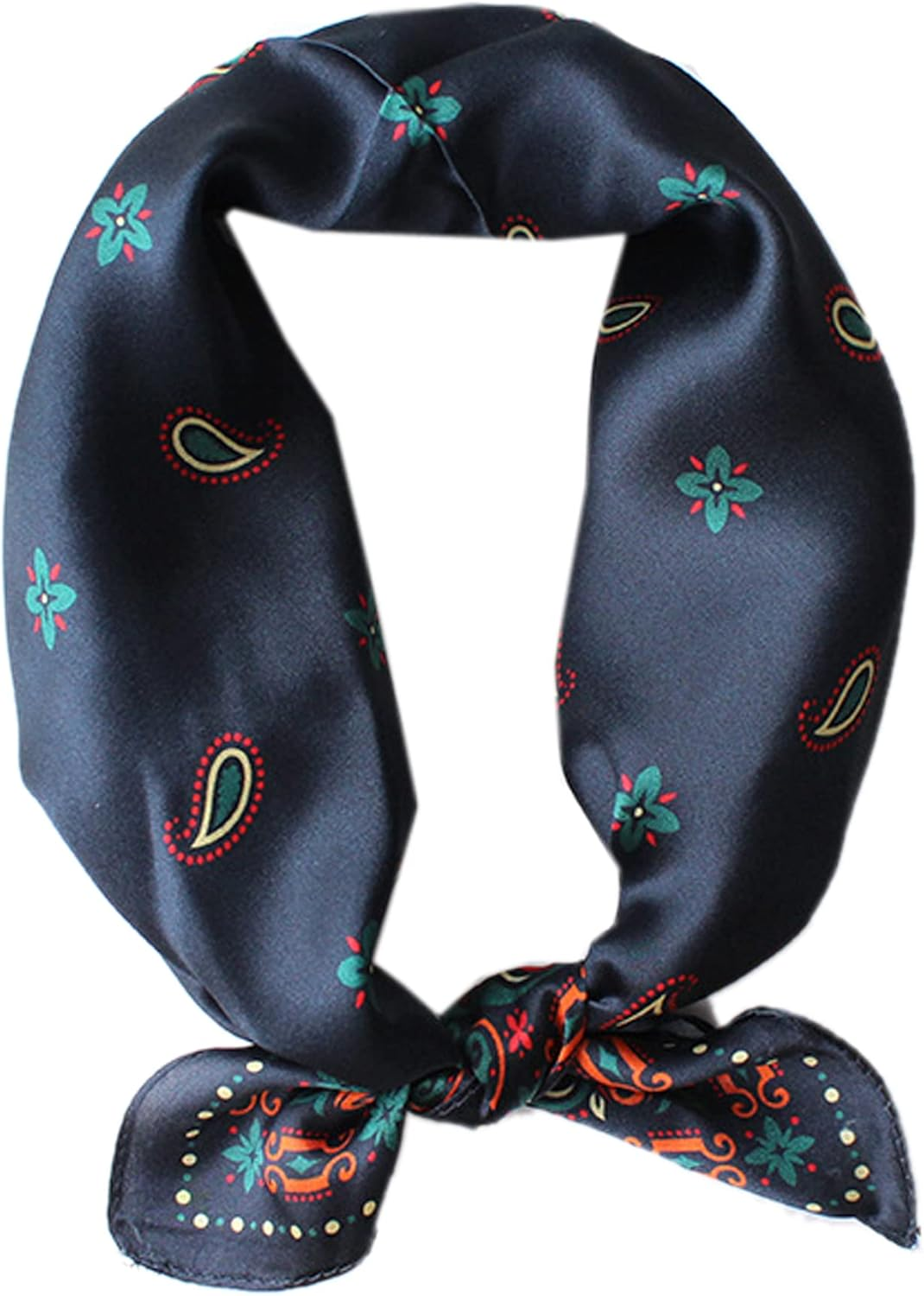 100% Real Mulberry Silk Square Scarf,Lightweight Neckerchief Head Scarf Scarves Bandanas Hair Scarf Neck Scarf for Women/Men - 5301_03 image number 3