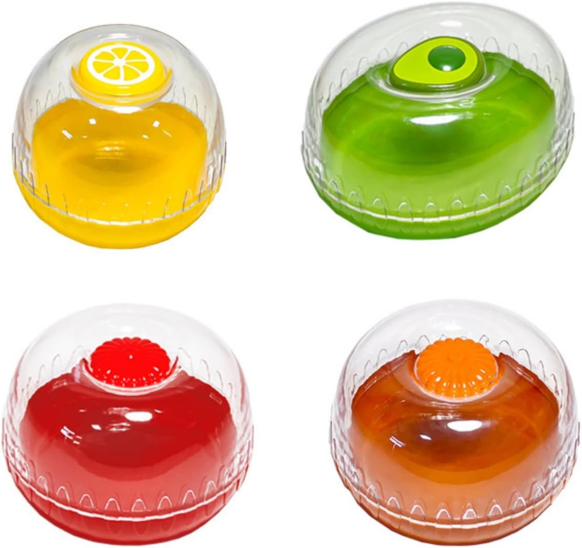 WUWFKUI Avocado Saver and Tomato Holder - Set of 4 Reusable Storage Containers for Fridge - Ideal for Apples, Garlic, Onions, Tomato, Lemons image number 1