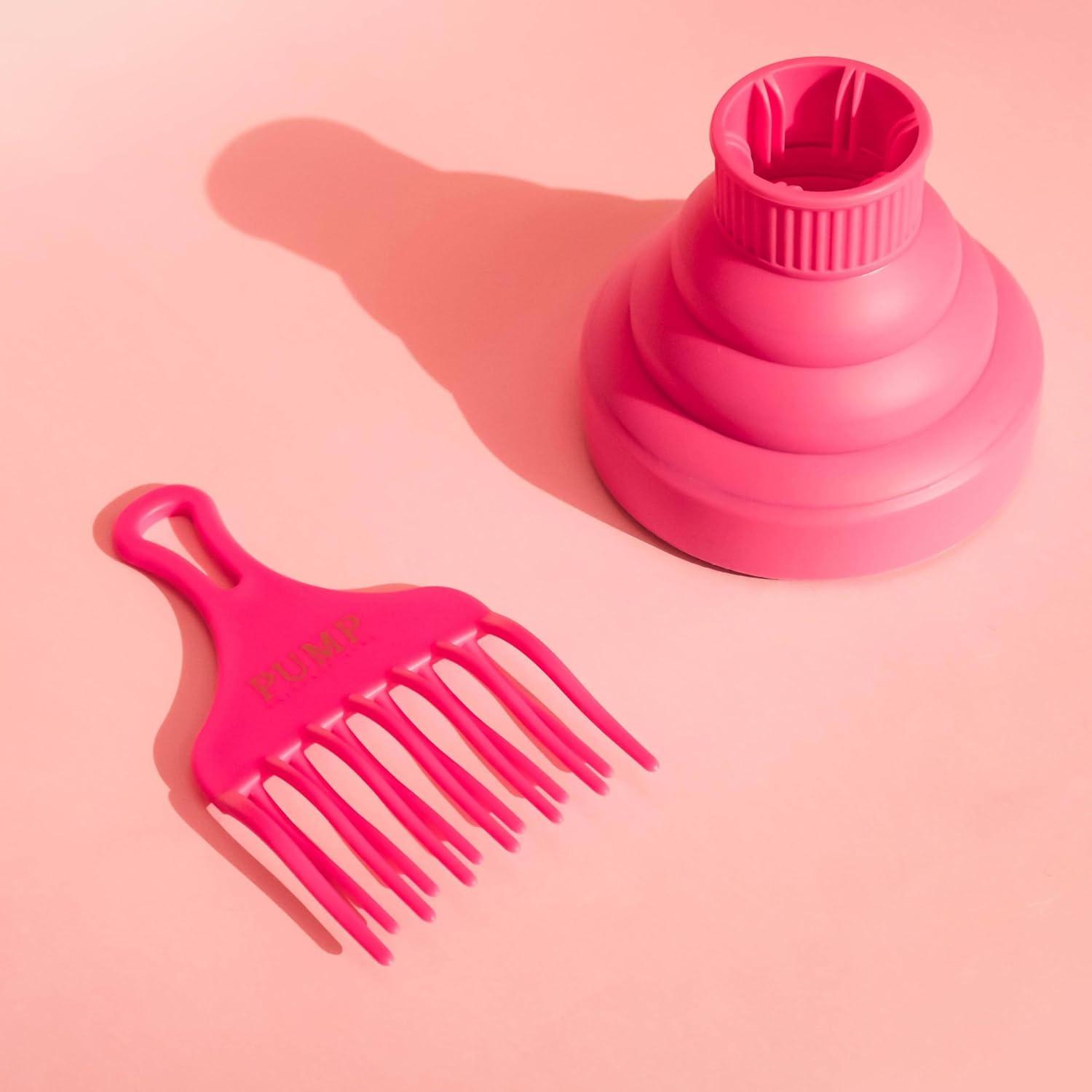 Curl Friendly Pink Detangle Comb - Pump Haircare