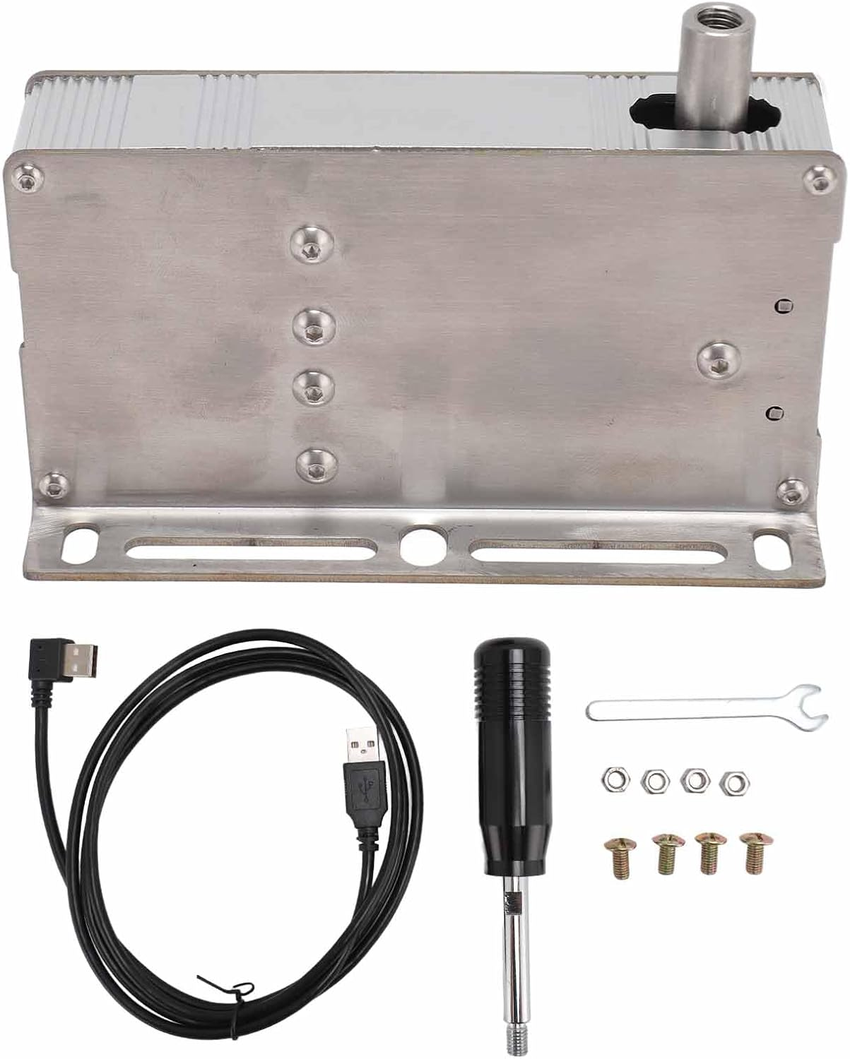 USB Sequential Shifter for Logitech G25 G27 G29 G920 G923, Thrustmaster T300 T500, PXN, TMX. Compatible with ETS2, Forza Horizon 4, Assetto Corsa, Project CARS, WRC, LFS, Shenli - Blue image number 4