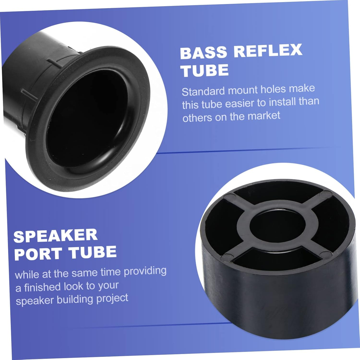 ARTIBETTER 24Pcs Speaker Port Tube Subwoofer Bass Reflex Tube for Woofer Box Speaker Parts for Cabinet Vent for Audio Subwoofer Enhancements