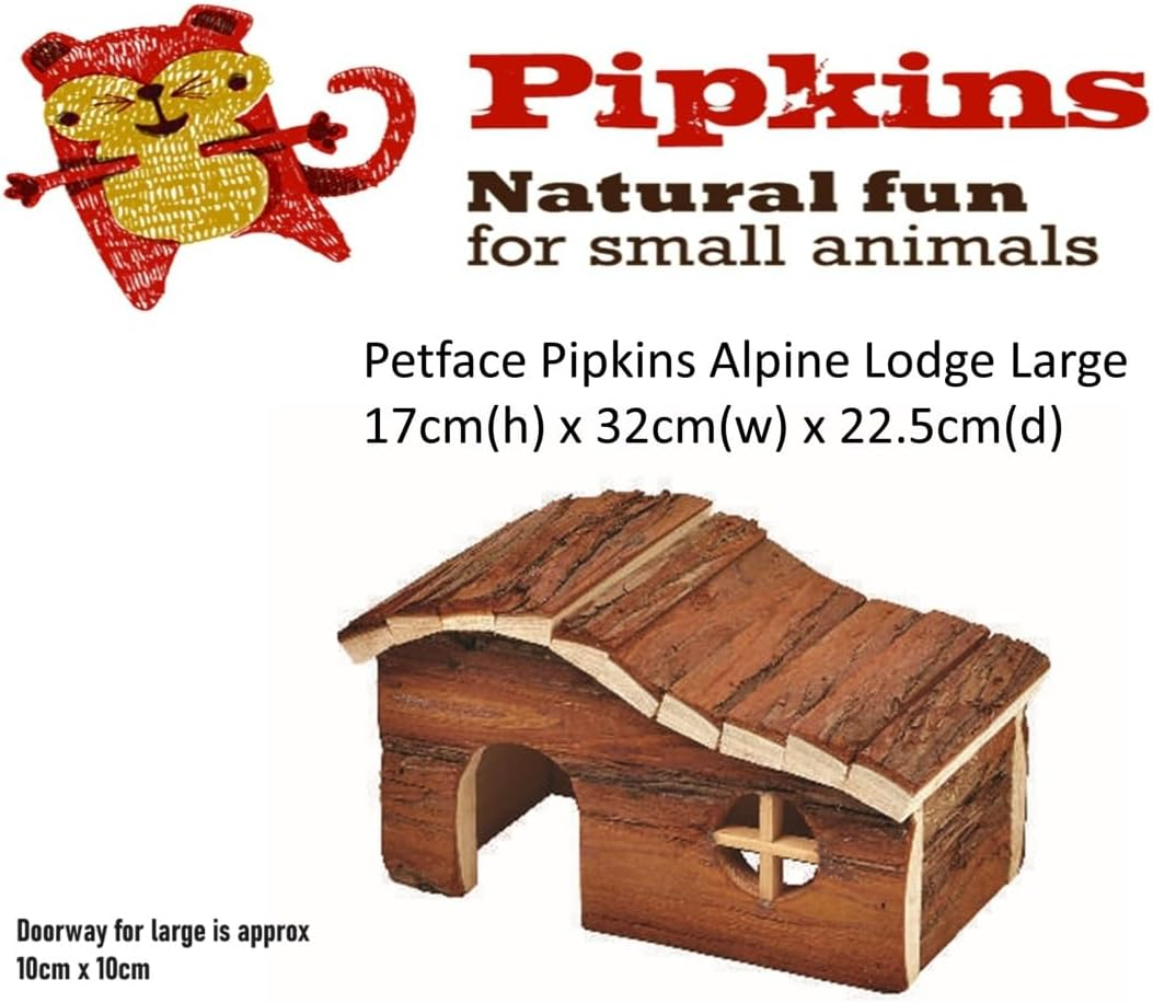 Petface Pipkins Alpine Lodge Hide for Small Animals, Large image number 1