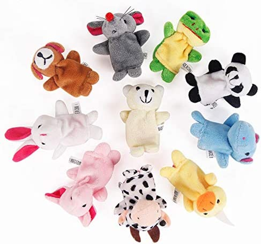 HIGHROCK 10Pc Finger Puppet Animals Finger Puppets Hand Puppets Soft Finger Doll Props image number 3