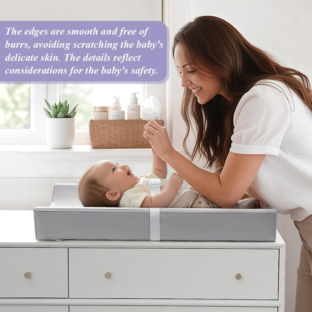 Changing Pad,Waterproof Change Mat,Portable Nursing Care Table,Non-Slip Changing Pad,Wipe-Clean Pu Cover,Lightweight Kids Accessories,For Dressers,Tables image number 5