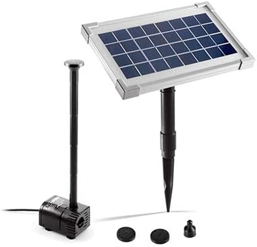 3.5W Solar Power Fountain Water Pump with 4 Fountain Heads Outdoor Garden Pool Pump