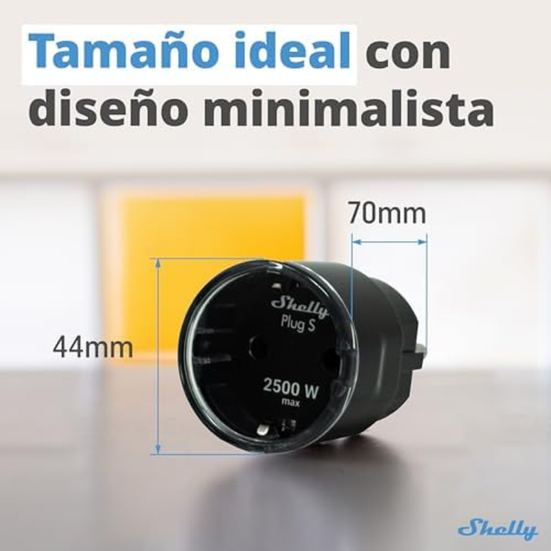 Shelly plus Plug S Dual Pack &ndash; Smart Socket Compatible with Alexa and Google Home, Programmable Voice Control, Bluetooth; Wi-Fi Device for Device Automation, Black image number 6