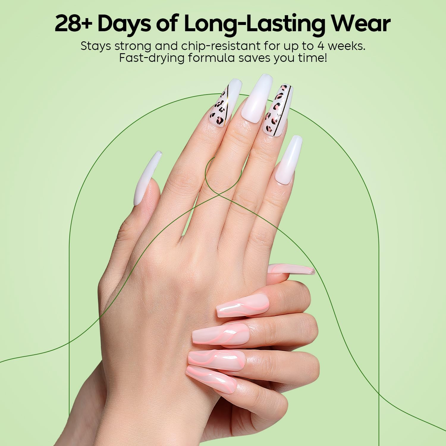 Luxbon 5 in 1 Rubber Base Colour Gel Nail Polish Set, 6 Colours Apex Building Self-Leveling Nude Gel Polish Pink Peach Nail Polish Neutral Sheer for Nails UV LED Soak off Gifts for Women Kit 008 - Lb6006 image number 6