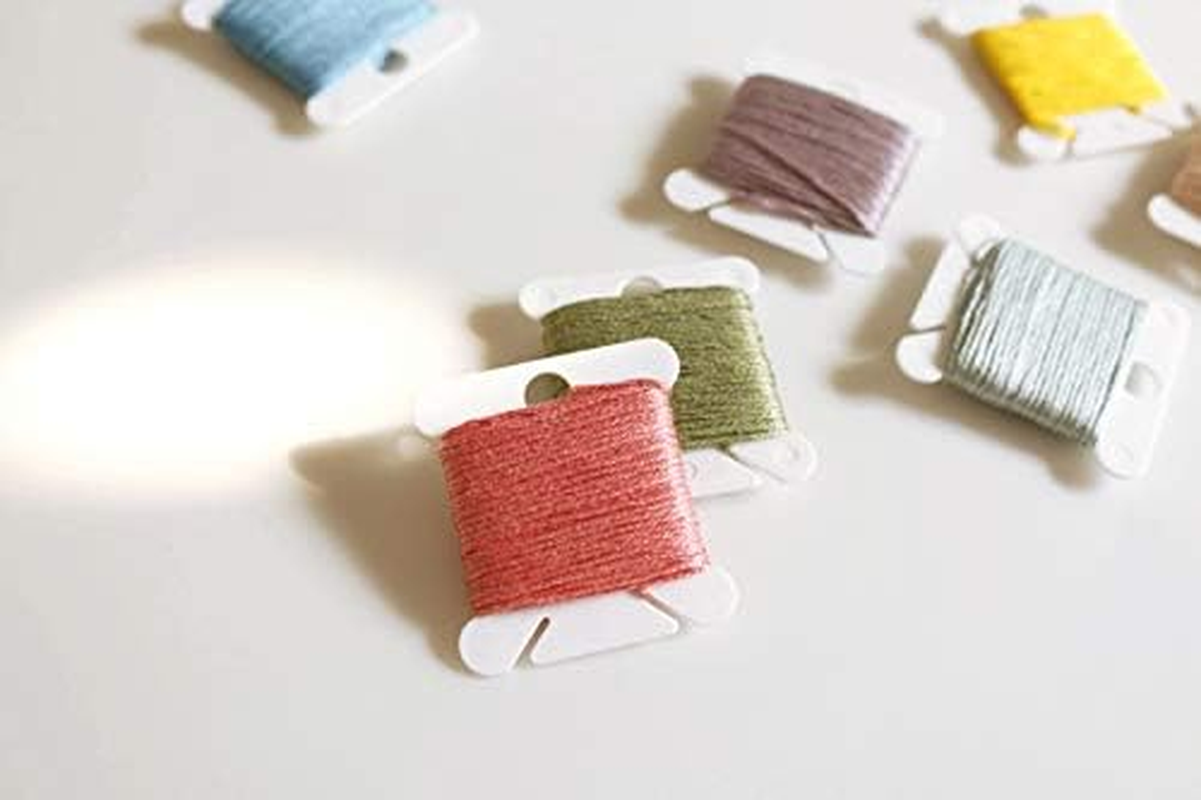 Plastic Floss Bobbins for Cross Stitch Embroidery Cotton Thread Craft Sewing Storage, Thread Cards, Friendship Bracelet Bobbins （White-120 Pcs ） image number 5