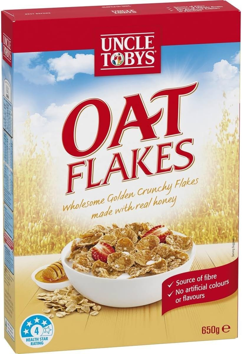 Uncle Tobys Oat Flakes Breakfast Cereal 650 G image number 6