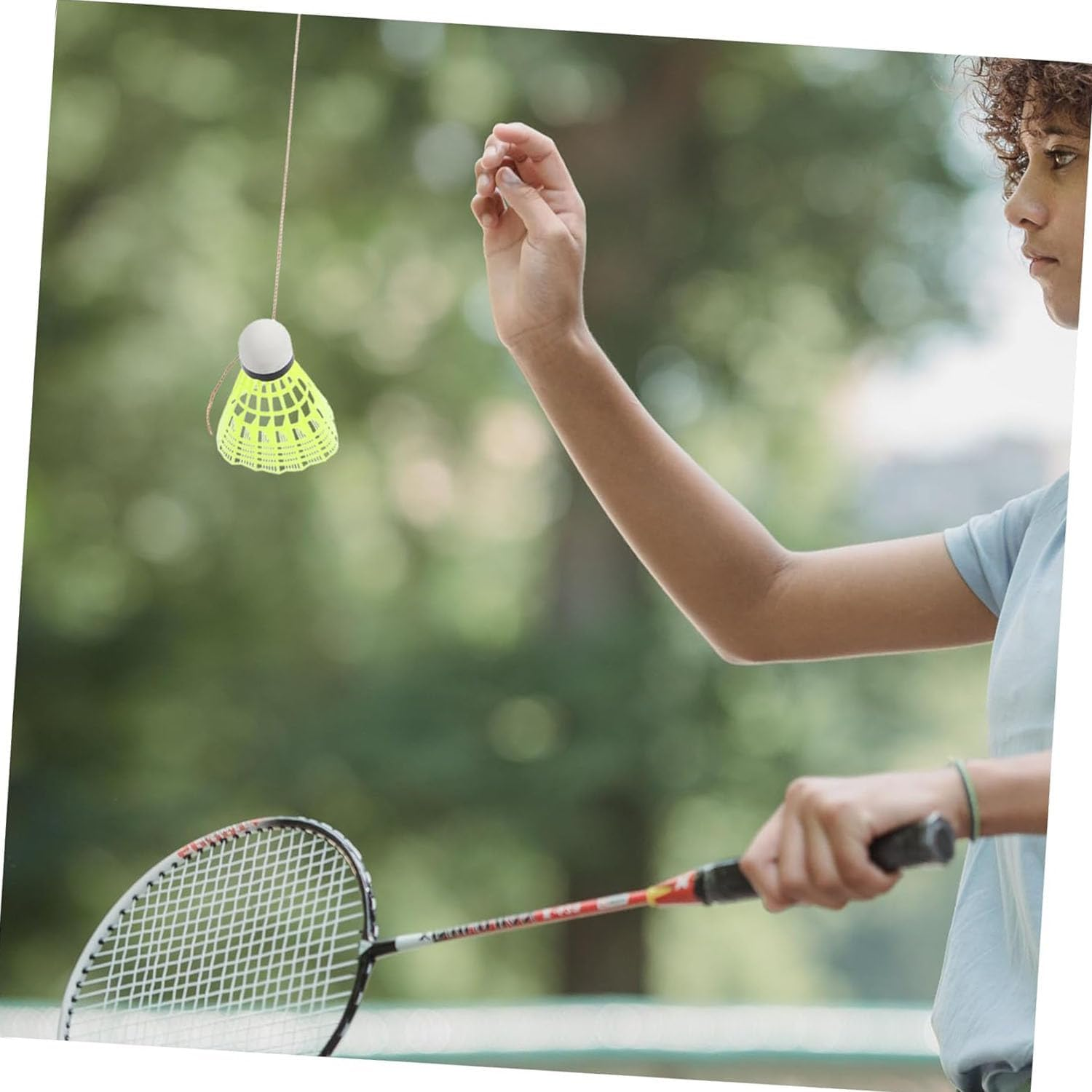 2 Set Badminton Trainer Tools,Trainer Tennis Indoor,Self Training, Practice at Home,Professionaltraining Set with Rebound image number 1