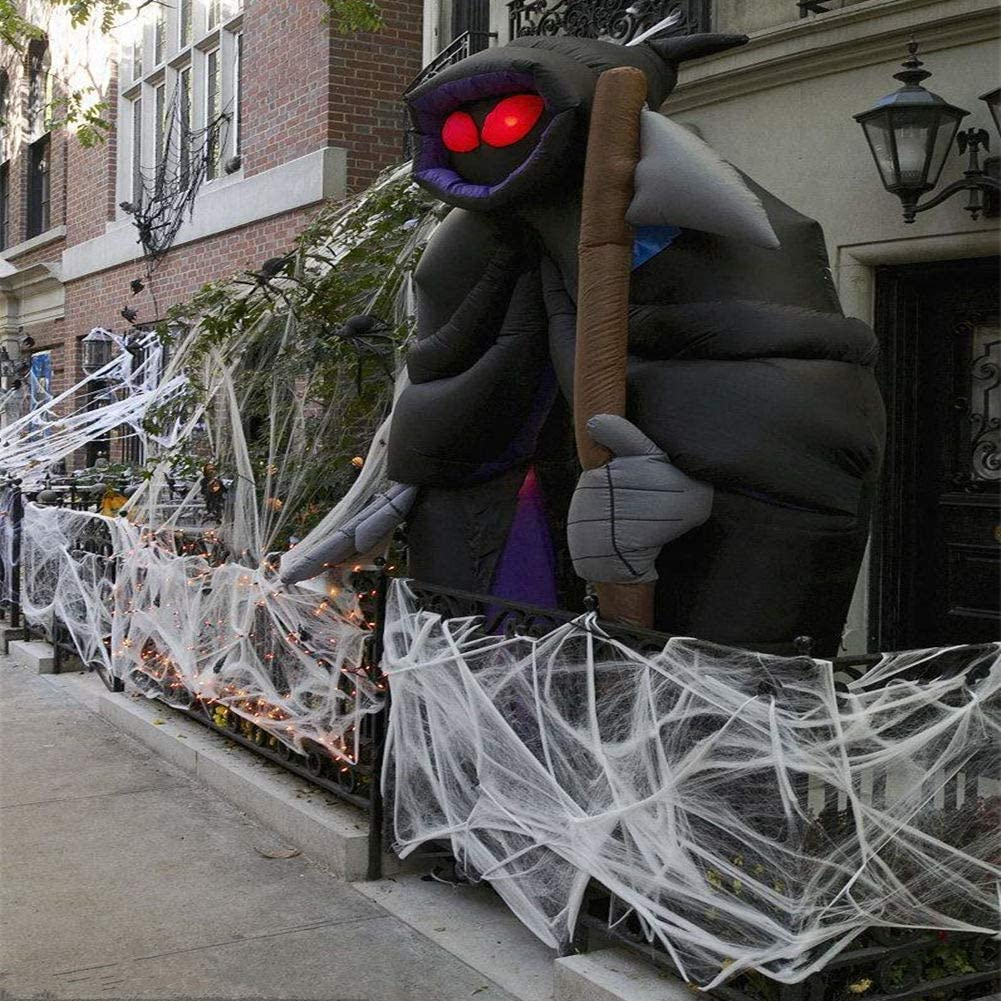 CHICIEVE Halloween Spider Webs Stretchable Spider Webs Halloween Decorations Spider Webs,Enough to Cover 1000 Square Feet (300G Spider Web) image number 3