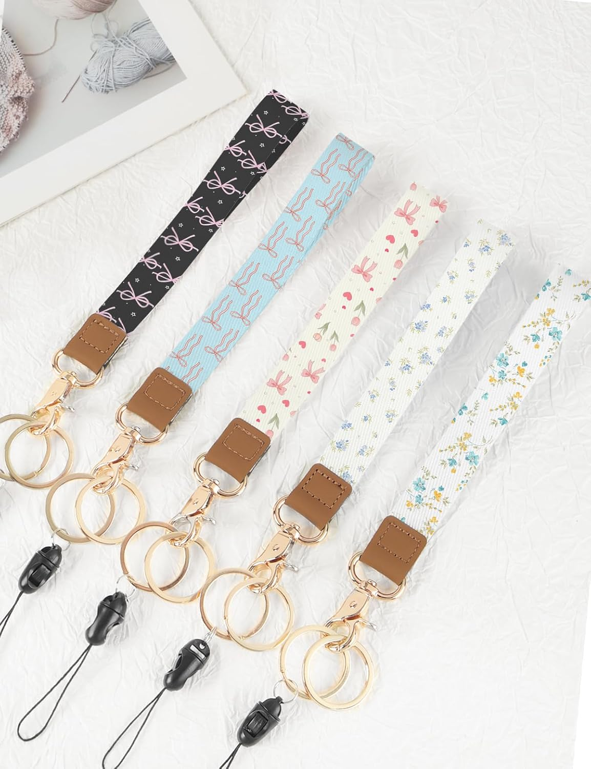 Knagsfa Wristlet Keychain, Cute Wrist Strap for Women, Wrist Lanyard for Keys, Wallet, Id Holder, Cell Phone