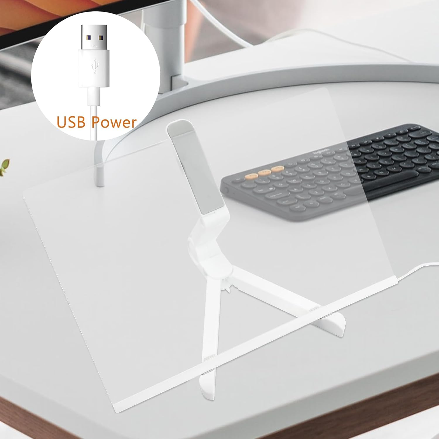 Acrylic Dry Erase Board with Light, Acrylic LED Writing Message Board with 7 Colors Pen/Stand, Desktop Note Memo Illuminated Wordpad for Office School Home Bar Cafe Arts Doodle, 30X20Cm image number 6