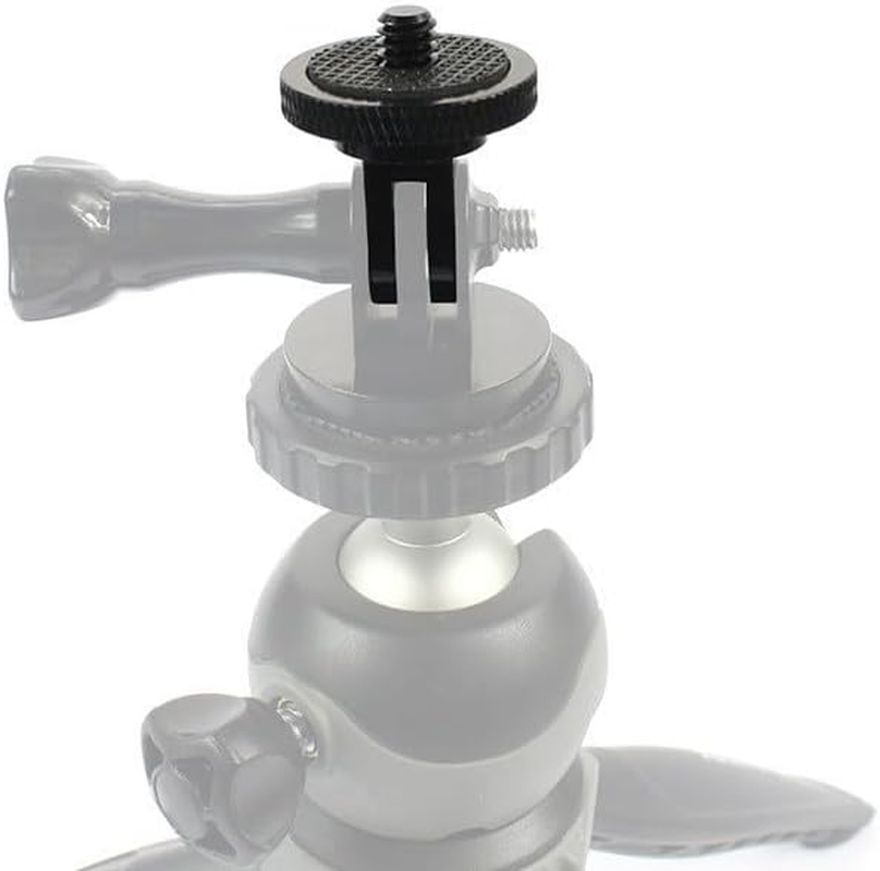 Yimaneili Camera Mount Adapter for Gopro,Cnc Aluminum Alloy 1/4-20 Conversion Adapter, 1-Piece Set Suitable for Gopro 12/11/10/MAX Insta360 X4/X3/X2/RS/R Sports Camera Tripod Installation Accessories image number 4