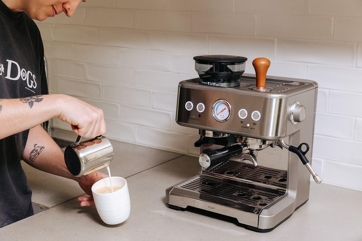 Kogan Dual Thermoblock Espresso Coffee Machine with Grinder - KAZOCOFDBSA image number 5