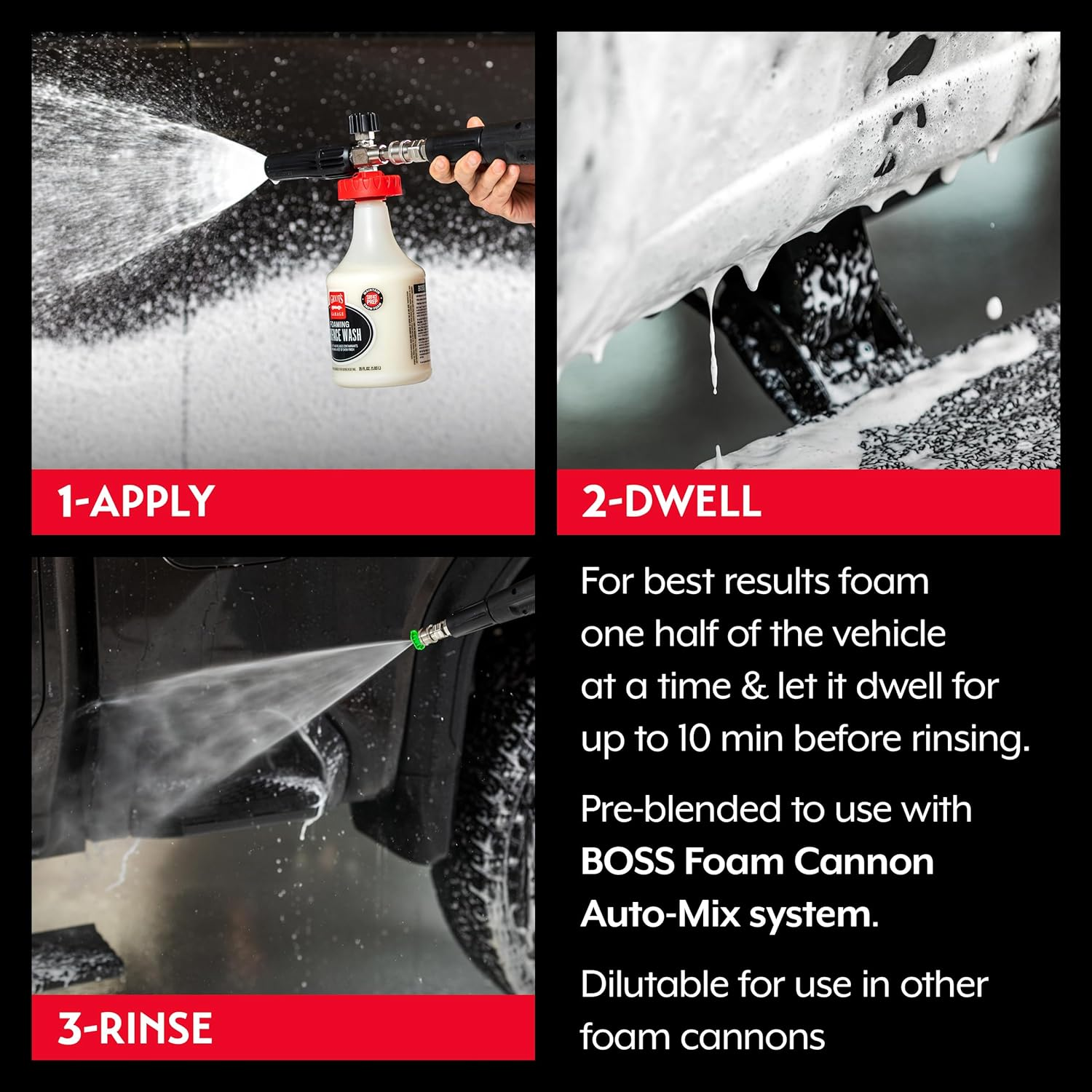 Griot'S Garage B3203 BOSS Foaming Surface Wash 35Oz, White