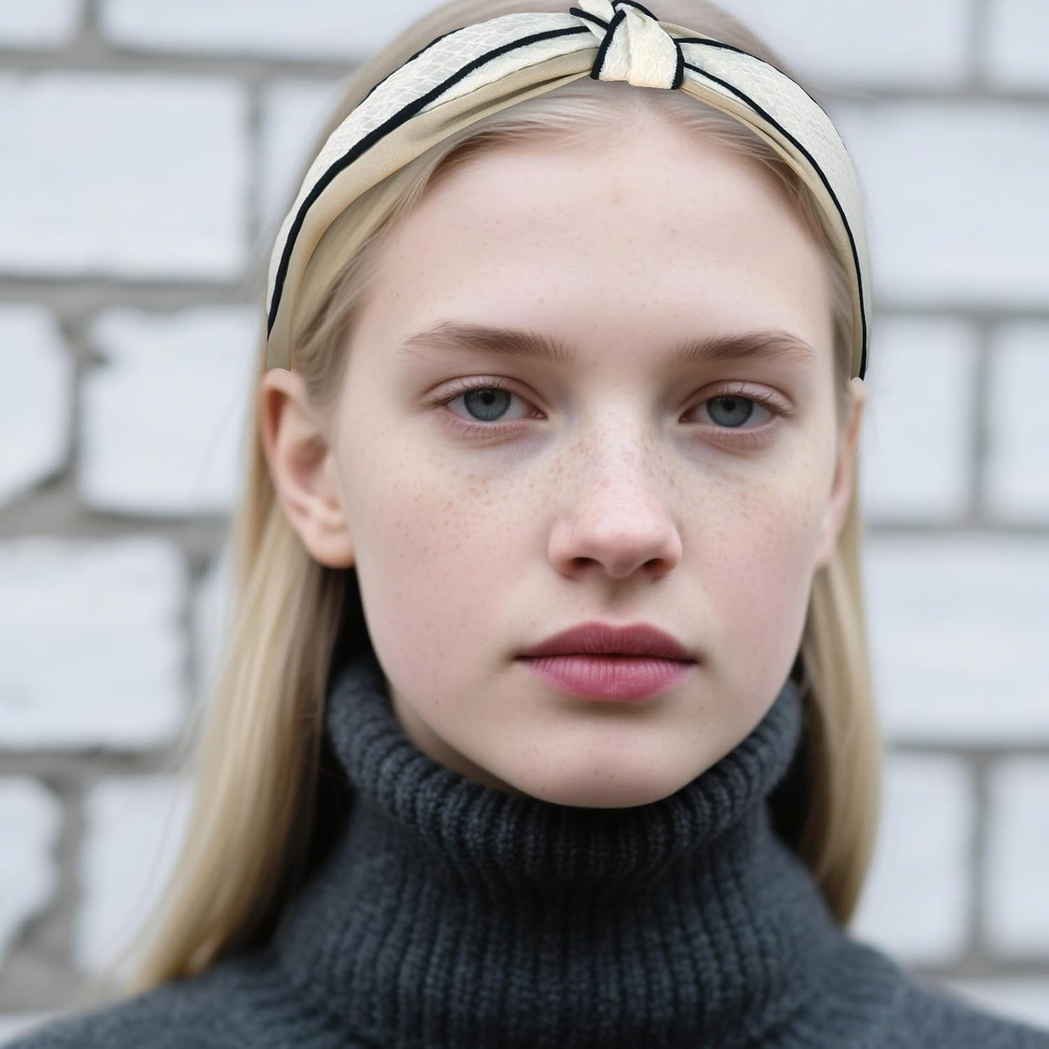 Bumlofa 3 Piece Textured Knot Headbands Women'S Set Headband Wide with Texture Matching Hair Accessories image number 2