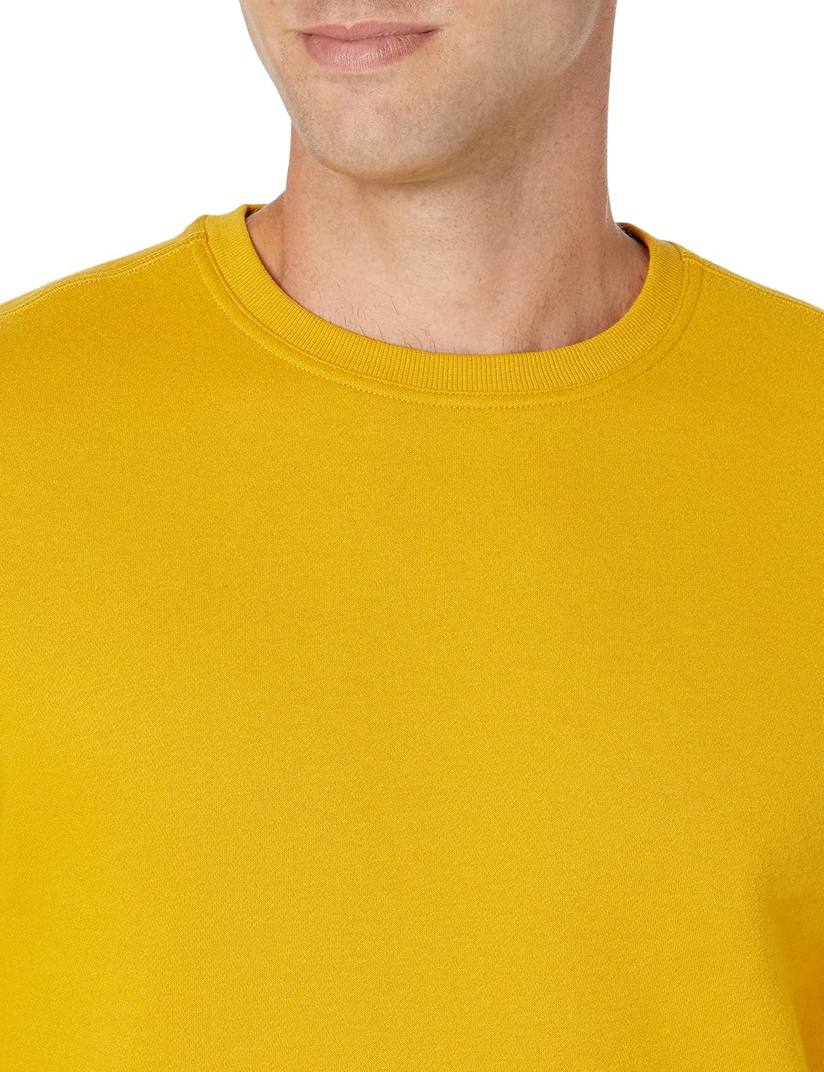 Amazon Essentials Crewneck Fleece Sweatshirt, Gold, XXL image number 5
