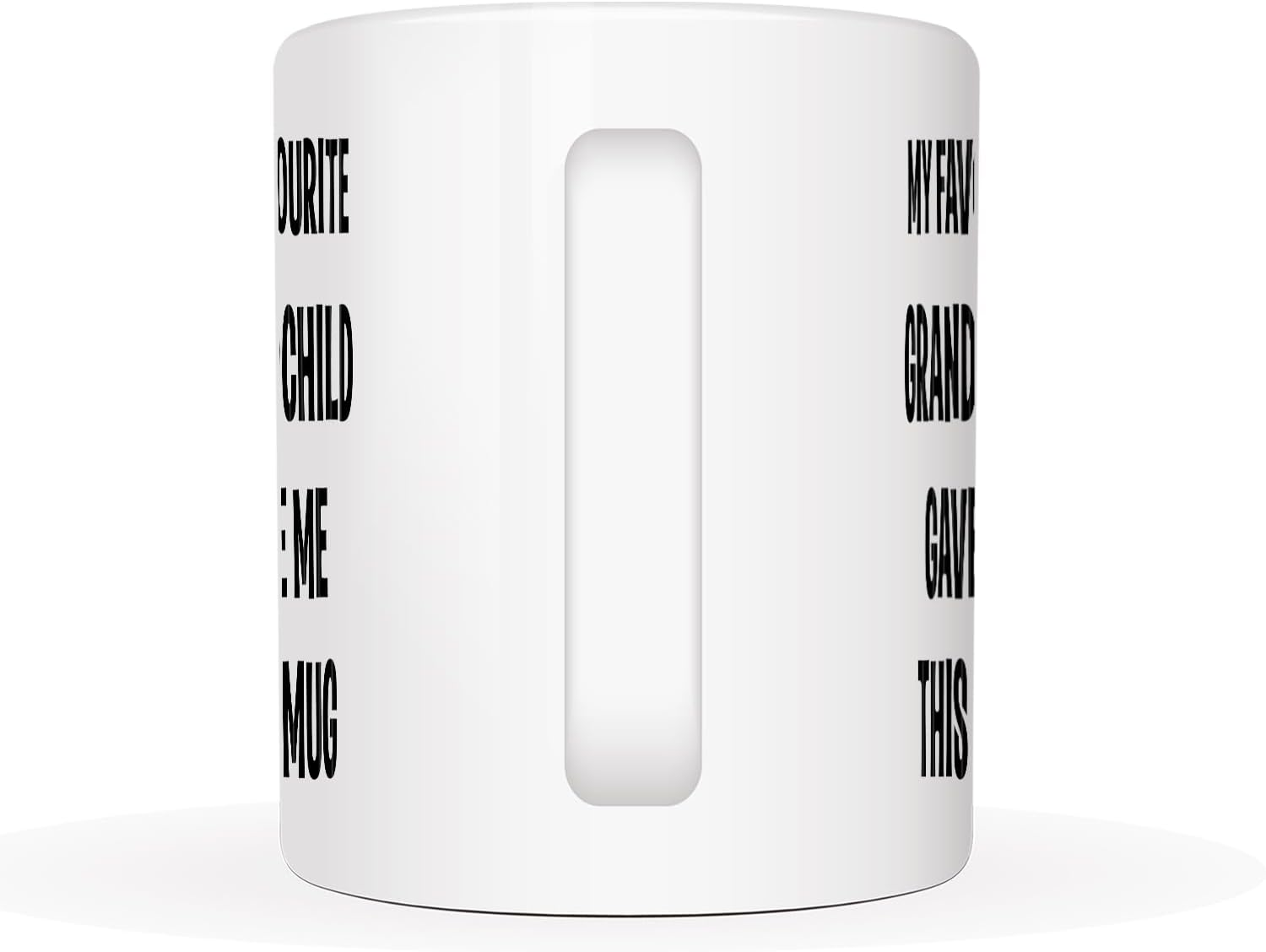 Funny Grandchild Birthday Gifts from Grandfatherr Grandmother Favourite Grandchild Mug 11Oz, My Favourite Grandchild Give Me This Mug for Grandad and Grandma image number 5