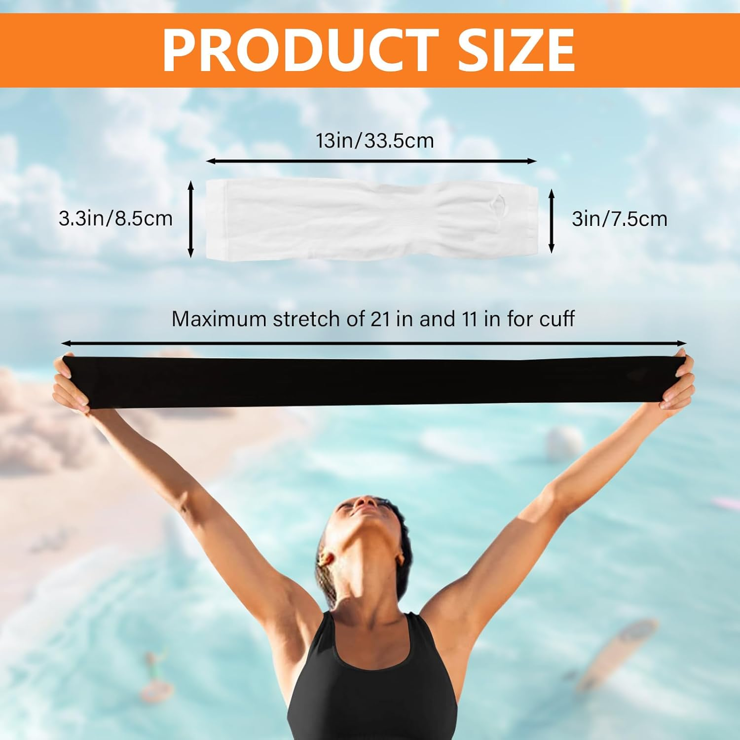 ASTIMESA Sleeves with Thumb Holes, Cooling Sleeves to Cover Arms, Compression Sleeve Shield Protector for Working. image number 4