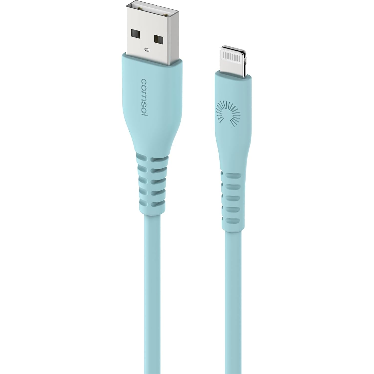 Comsol Super Soft USB-A to Lightning Cable 1.2M Green [Mfi Certified] Compatible with Iphone 14/13/12/11/X/8/7/ 6/5 Ipad Pro/Ipad/Ipad Air Tangle Free image number 3